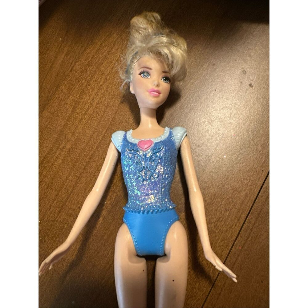 Barbie Doll Blonde Hair Blue Body Suit. Mattel 2012 vintage